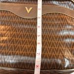 Mario Valentino Adjustable Crossbody Bag PVC x Leather Authentic USED Brown Photo 11