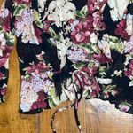 Y2K Vintage Magik Sheer Floral ruffle Cardigan black small Black Photo 1