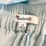 Madewell Womens Pants Pull-On Straight Crop Linen Blend Lightweight Blue Size 14 Photo 6