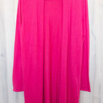Talbots  Womens Open Front Cardigan Sweater Size M Pink Preppy Classic Office Photo 0