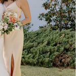 Azazie Champagne Maci Dress Photo 3