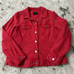 Liverpool  Red Denim Jacket Size XL Photo 0