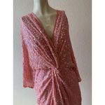 ASOS Women's Pink Sequin Maternity Kimono Dress by , Sz: US 6 (b32) Photo 3