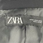 ZARA Single Breasted Black Long Classic Fit Blazer Jacket Shoulder Pads Size 10 Photo 11