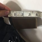 American Eagle Black Woven High Heel Open Toe Ankle Strappy Size 8 Photo 4