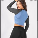 Jed North Pink rhythm fitted long sleeve crop top Photo 1