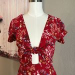 Forever 21 Floral tie front romper Photo 1