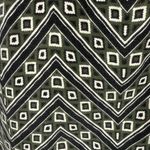 Charlotte Russe olive green and black geometric herringbone stretch mini skirt L Photo 5