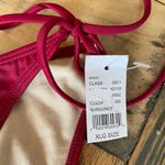 LA Hearts NWT L.A Hearts Burgundy Red Tie Bikini Bottom XL Photo 1