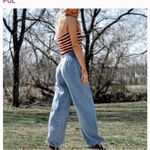 POL  HAREM PANTS denim spring boho sold out elastic waist casual classic $98 fall Photo 4