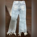 Lovervet by Vervet Kick Flare Distressed Light Blue Women's Jeans 26 Photo 2