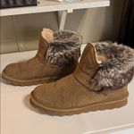 BEARPAW Brown Suede Fur-Lined Boots Photo 3