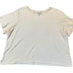 Sag Harbor  Women’s White Textured Blouse 2X Photo 0