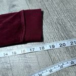 Ambiance Y2K 2000s Cropped Velvet Burgundy Hoodie maroon small zip up Photo 4