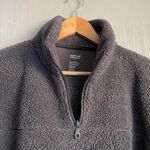 Girlfriend Collective  Half-zip Sherpa Jacket - Women’s Small Gray Photo 2