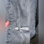 CAbi  Distressed Ripped Grunge Gray Acid Wash Fitted CasualHigh Skinny Jeans Sz 6 Photo 7