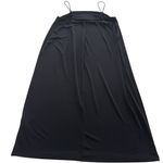 ZARA Dress Womens Large Black Spaghetti Strap Midi Slip Minimalist Square Neck Photo 1