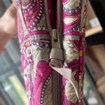 Vera Bradley Vintage Laptop Tote Bag Paisley Plaid case travel quilted pockets Photo 5