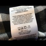 Woolrich  Black & White Plaid Button Up Tab Sleeve Small Photo 8