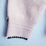 Max Mara S  Cream 100% Cashmere V-neck Sweater Photo 1