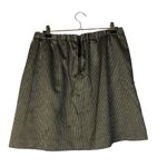 Madewell Black & Gold Jacquard Mini Skirt S Photo 1