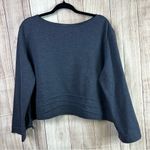 Vintage Studio 90 Cropped/Petite Gray Knit Top Size M Photo 0