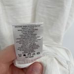 Hilary Radley  White Short Sleeve Collared V Neck Blouse Top Size S Photo 5