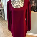 Shein  size XL burgundy long sleeve dress Photo 0