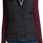 Arizona Jeans  company black puffer vest with gray hoodie layer Photo 1