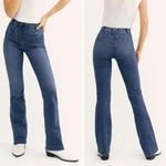 Free People NEW Women's Blue Eva Lace-Up Front Bootcut Blue Jeans, 26 Photo 1