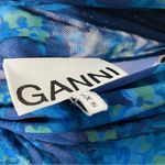 Ganni  Floral Mesh Turtleneck Top Size Photo 7