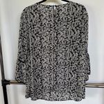 Who What Wear Career Floral Top Black Classic Summer Print Business Casual 2X Photo 3