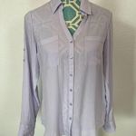 EXPRESS the Portofino Shirt Lavender Light Purple size Small Photo 0