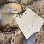 Mac Duggal Embellished High Neck Long Sleeve Dress in Nude size 16 NWT 3D Flower Photo 11