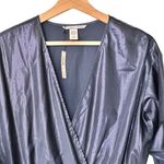 Victoria's Secret NWT  Very Sexy Sleepwear Shiny Romper Jumper M Metallic Blue Photo 5