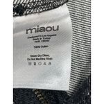 Miaou Women's Black Front Zip Mini Fitted Bodycon Pencil Denim Jeans Skirt Sz S Gray Photo 3