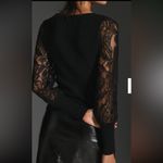Anthropologie  Black Lace Sweater. Size XL Photo 3