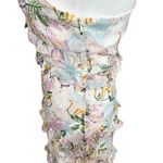 o.p.t. Ingrid Floral Tiered Midi Dress Ruffle Women’s Size XS Sleeveless V Photo 7