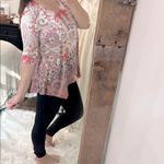 Live and let live  Pink and Cream Paisley Blouse size small Photo 1