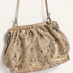 Free People Echo Leather Snake Print Clutch Crossbody Bag Photo 1