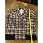 Veronica Beard  Enzo Dickey Oversized Plaid heavy knit tweed Vest Sz Small Photo 2