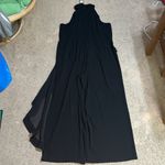 City Chic Mika Halter Jumpsuit Sheer Asymmetrical Ruffle Overlay Wide Leg 20 Photo 8