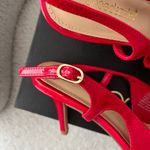 Shoedazzle NWT Shoe Dazzle Salsa Red Florentina Slingback Pump (USW8.5) Photo 4