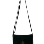 Suede leatherCoconut shells Black, Tan and Orange Aztec Ecuador Crossbody Purse Black Photo 3