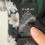 Hobbs London  Dress green white black Floral Print Midi Length Dress size 2 Photo 7