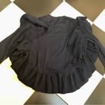 Ulla Johnson Ruffle Sleeves Crewneck Sweater Dark Navy Blue Pullover Cashmere S Photo 2