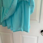 Super Cute Embroidered Dress with Ruffle Bottom Excellent Condition Green Photo 5