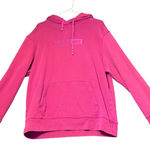 American Eagle Hoodie Womens Large Pink Pullover‎ Logo Drawstring Sporty Preppy Photo 0