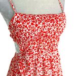 Revolve NWT NIA Open Back Smocked Floral Mini Dress Orange Size S Photo 0