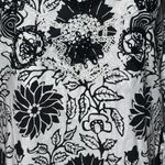 Gretchen Scott Black and White Tunic/Mini Dress with Embroidery Split Neck SZ XS Photo 4